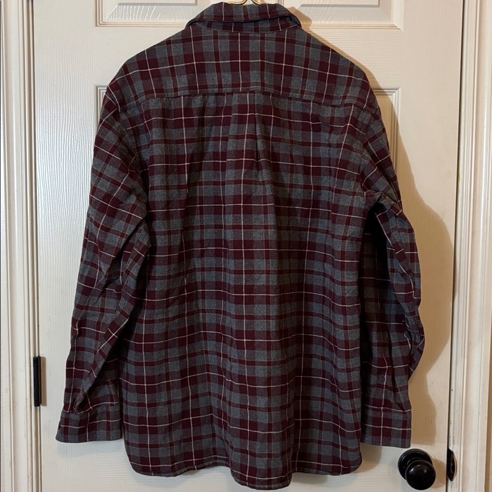 L.L. Bean Plaid Shirt heavy flannel - Picture 3 of 4